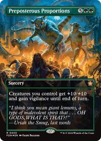 Preposterous Proportions (Borderless) (Mana Foil), Foundations