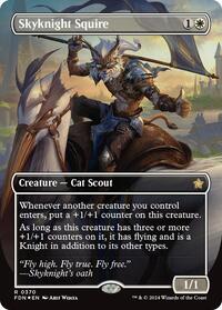 Skyknight Squire (Borderless) (Mana Foil), Foundations