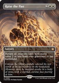 Raise the Past (Borderless) (Mana Foil), Foundations