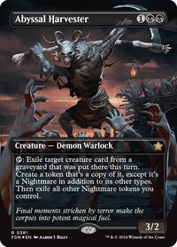 Abyssal Harvester (Borderless) (Mana Foil), Foundations