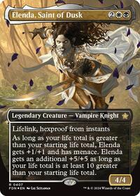 Elenda, Saint of Dusk (Borderless) (Mana Foil), Foundations