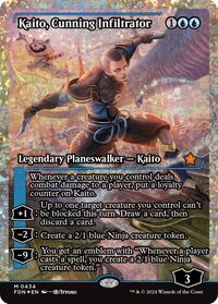 Kaito, Cunning Infiltrator (Showcase) (Fracture Foil), Foundations