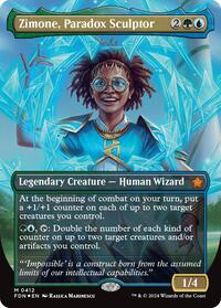 Zimone, Paradox Sculptor (Borderless) (Mana Foil), Foundations