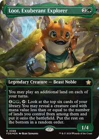 Loot, Exuberant Explorer (Borderless) (Mana Foil), Foundations