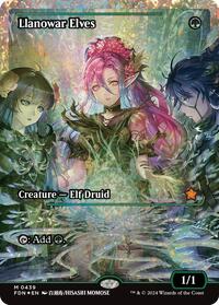 Llanowar Elves (Showcase) (Fracture Foil), Foundations
