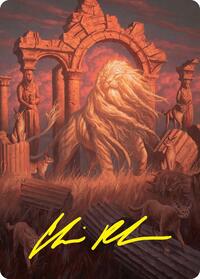Arahbo, the First Fang Art Card (26/54) (Gold-Stamped Signature), Art Series: Foundations