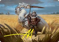 Skyknight Squire Art Card (4/54) (Stamped Signature), Art Series: Foundations