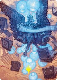 Sphinx of Forgotten Lore Art Card (33/54) (Gold-Stamped Signature), Art Series: Foundations