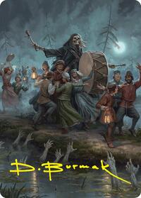 Blasphemous Edict Art Card (35/54) (Gold-Stamped Signature), Art Series: Foundations