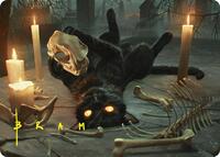Nine-Lives Familiar Art Card (8/54) (Gold-Stamped Signature), Art Series: Foundations