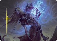 Soul-Shackled Zombie Art Card (9/54) (Gold-Stamped Signature), Art Series: Foundations