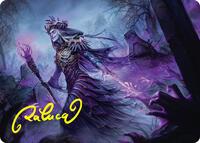 Zul Ashur, Lich Lord Art Card (10/54) (Gold-Stamped Signature), Art Series: Foundations