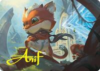 Loot, Exuberant Explorer Art Card (12/54) (Gold-Stamped Signature), Art Series: Foundations