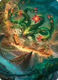 Mossborn Hydra Art Card (42/54), Art Series: Foundations