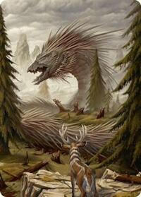 Quilled Greatwurm Art Card (44/54), Art Series: Foundations
