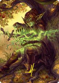 Reclamation Sage Art Card (45/54) (Gold-Stamped Signature), Art Series: Foundations