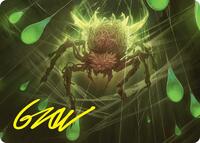 Spinner of Souls Art Card (13/54) (Gold-Stamped Signature), Art Series: Foundations