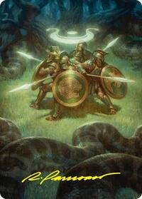 Anthem of Champions Art Card (47/54) (Gold-Stamped Signature), Art Series: Foundations