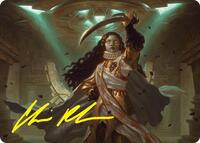 Elenda, Saint of Dusk Art Card (15/54) (Gold-Stamped Signature), Art Series: Foundations