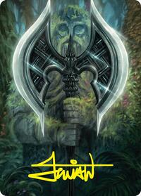 Leyline Axe Art Card (49/54) (Gold-Stamped Signature), Art Series: Foundations