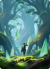 Forest Art Card (25/54) (Gold-Stamped Signature), Art Series: Foundations