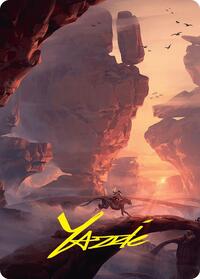 Mountain Art Card (24/54) (Gold-Stamped Signature), Art Series: Foundations