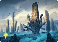 Soulstone Sanctuary Art Card (19/54) (Gold-Stamped Signature), Art Series: Foundations