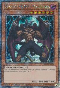 Destiny HERO - Malicious (Quarter Century Secret Rare)