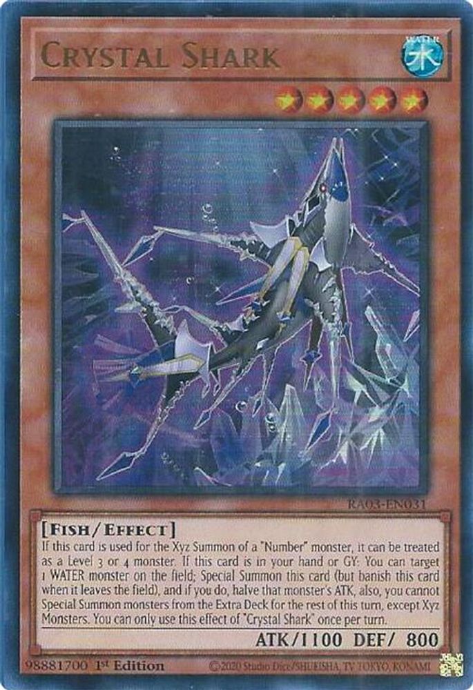 Crystal Shark (UR), 1st-edition, front