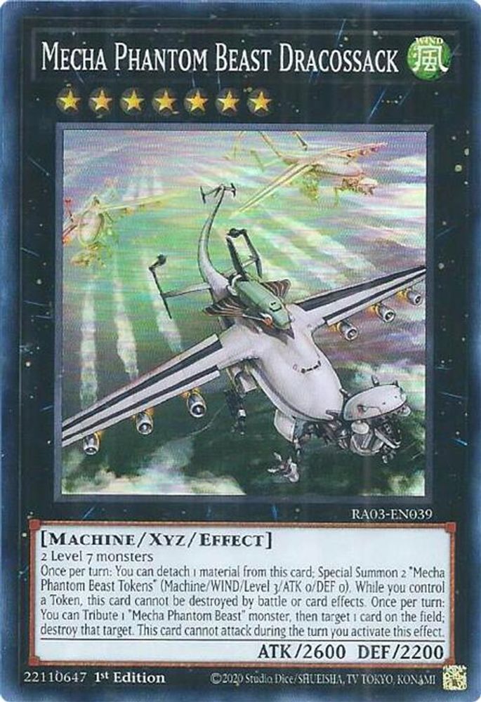 Mecha Phantom Beast Dracossack, 1st-edition, front