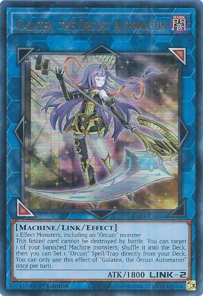 Galatea, the Orcust Automaton (UR), 1st-edition, front