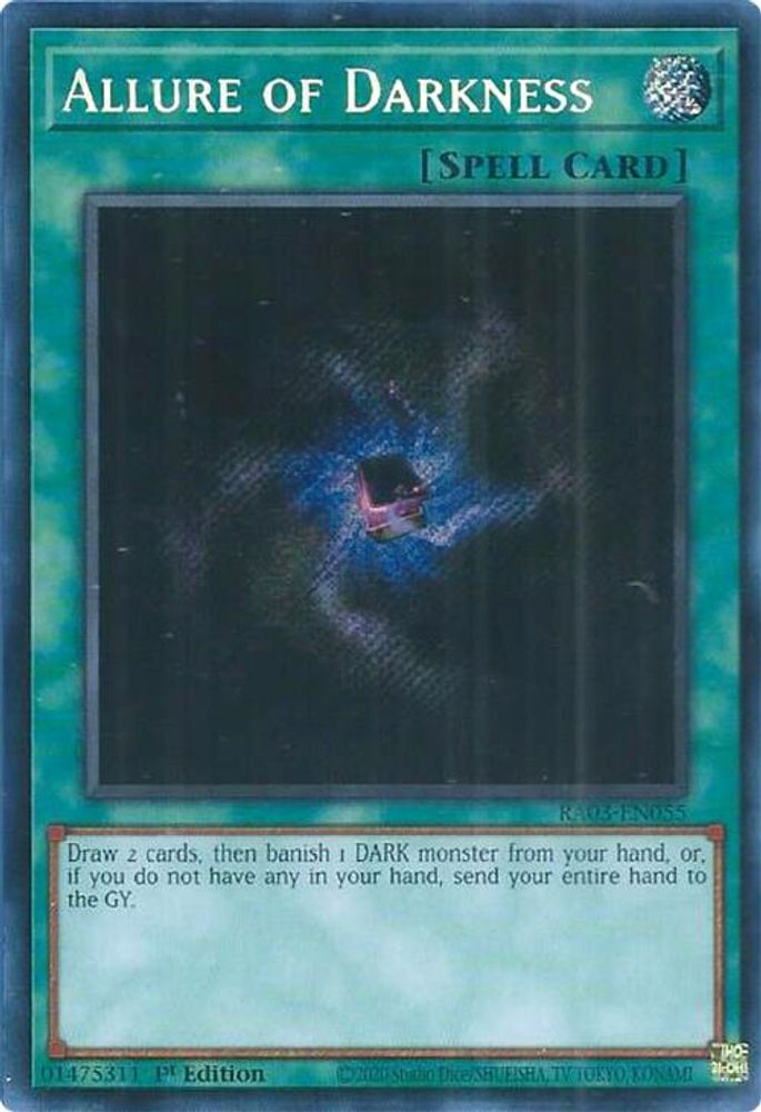 Allure of Darkness (Secret Rare), 1st-edition, front