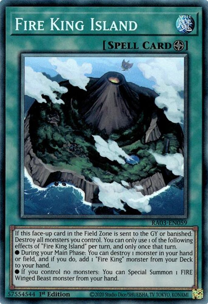 Fire King Island (PCR), 1st-edition, front