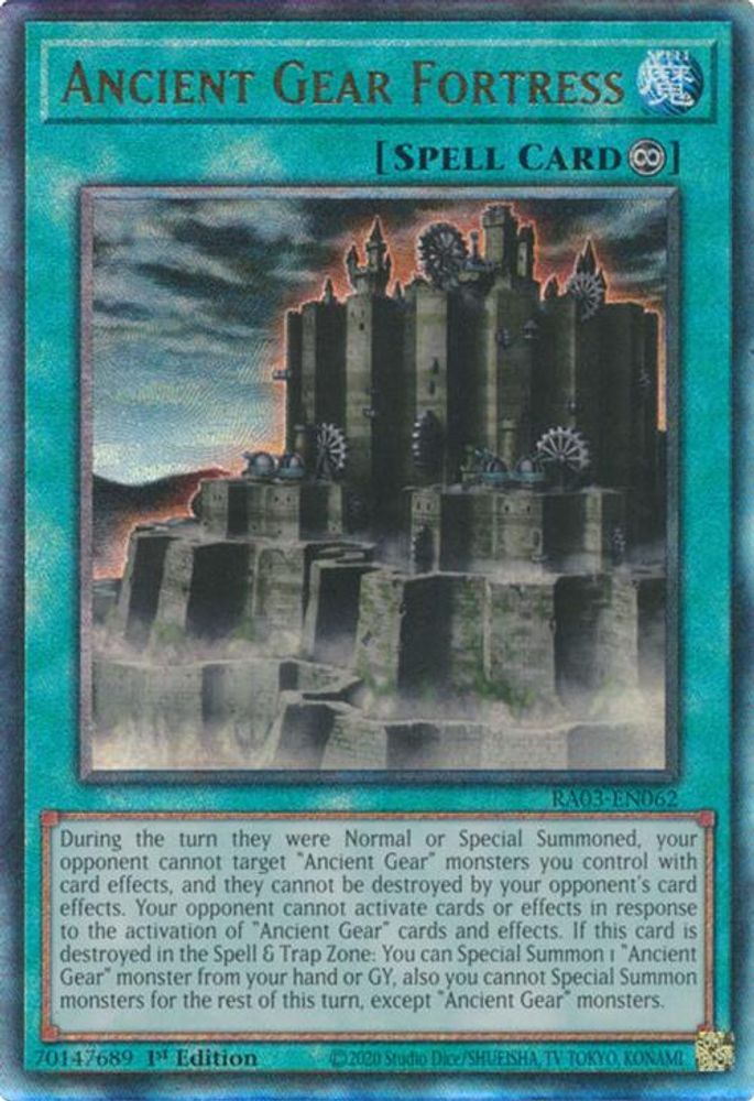 Ancient Gear Fortress (PUR), 1st-edition, front