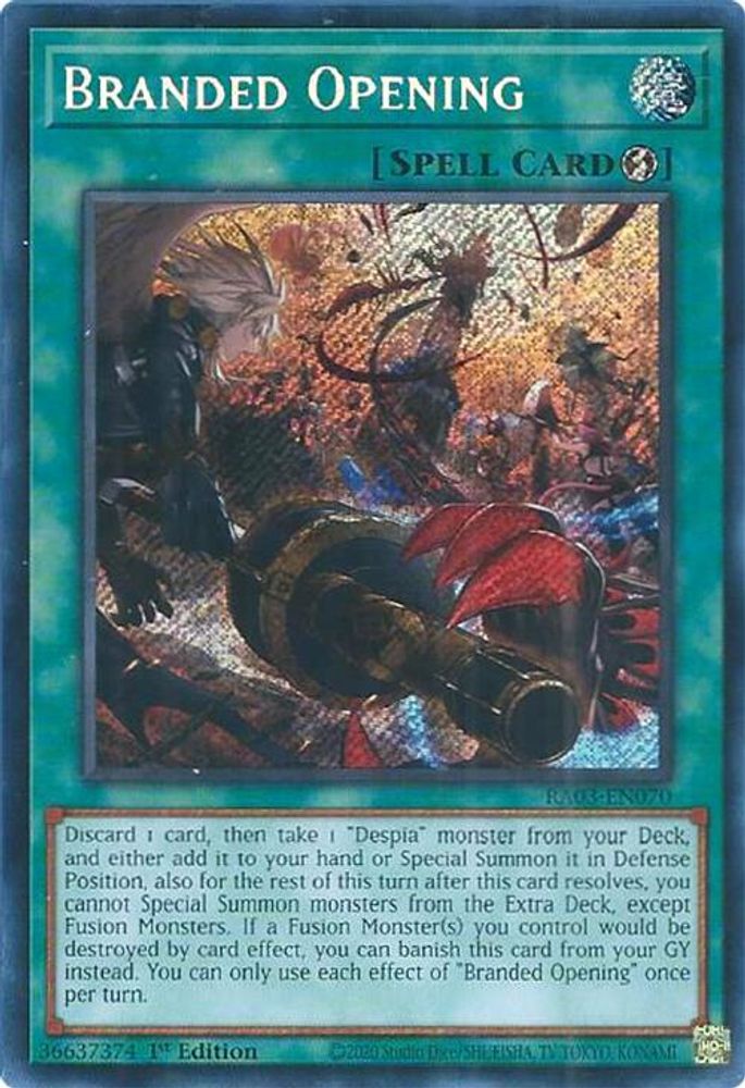 Branded Opening (Secret Rare), 1st-edition, front