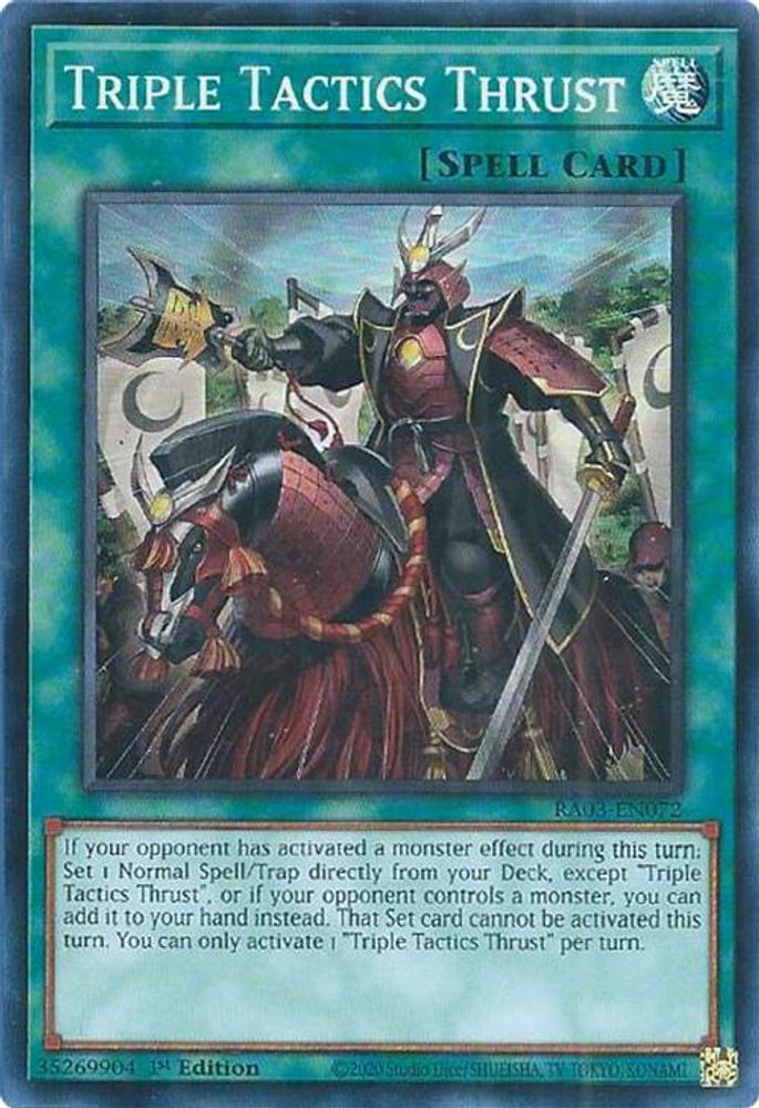 Triple Tactics Thrust, 1st-edition, front