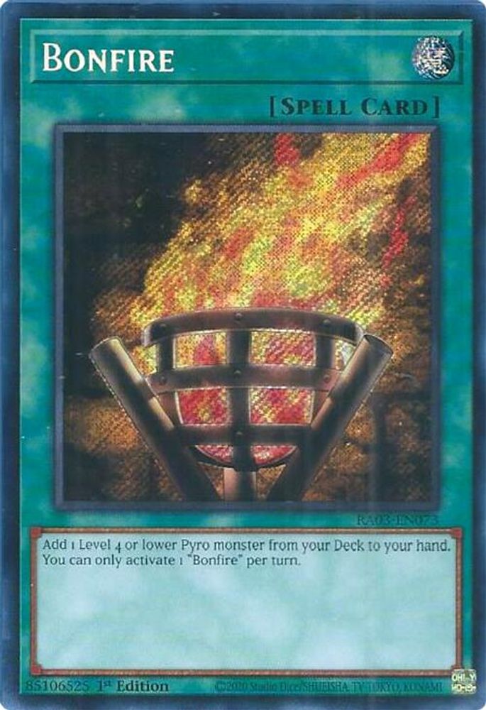 Bonfire (Secret Rare), 1st-edition, front