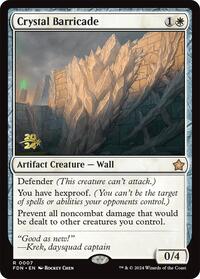 Crystal Barricade, Prerelease Cards