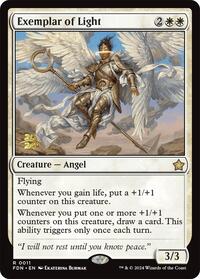 Exemplar of Light, Prerelease Cards