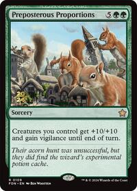 Preposterous Proportions, Prerelease Cards