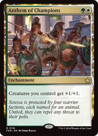 Anthem of Champions, Prerelease Cards