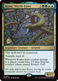 Koma, World-Eater, Prerelease Cards