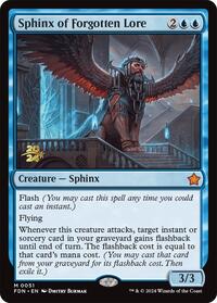 Sphinx of Forgotten Lore, Prerelease Cards