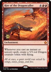 Rite of the Dragoncaller, Prerelease Cards