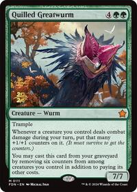 Quilled Greatwurm, Prerelease Cards