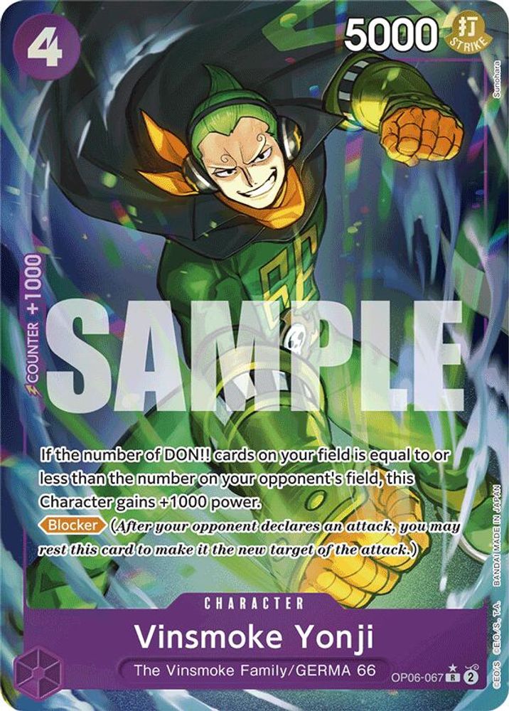 Vinsmoke Yonji (OP06-067) (Full Art)