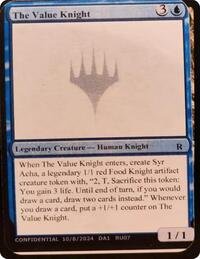 The Value Knight, Un-Known Event Playtest Cards