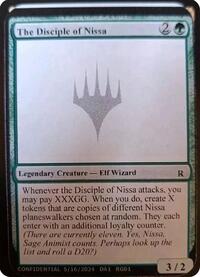 The Disciple of Nissa, Un-Known Event Playtest Cards