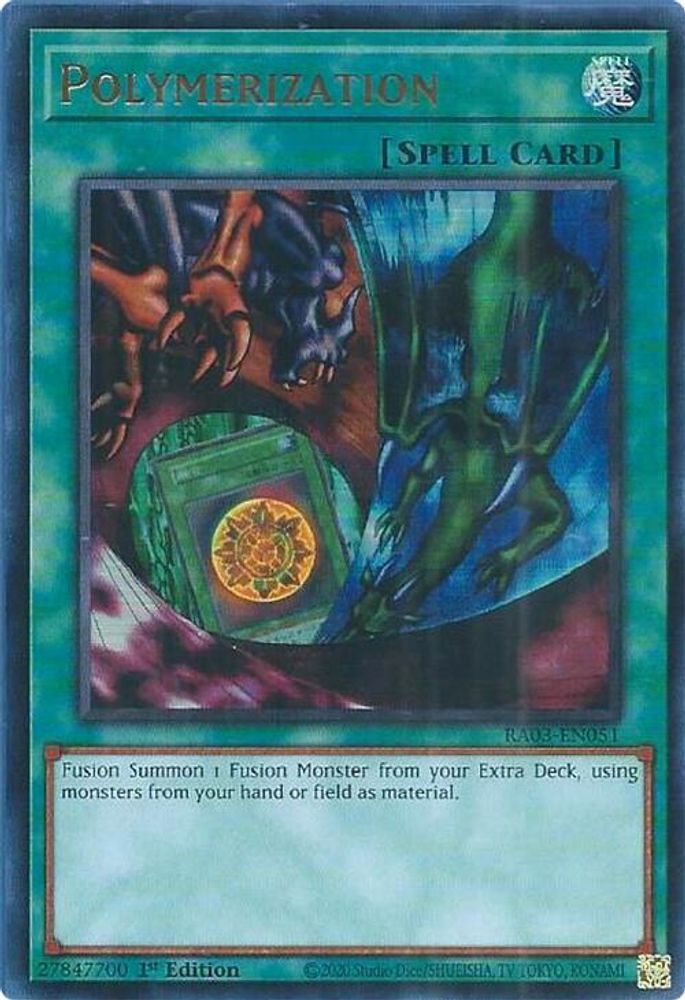 Polymerization (A) (Alternate Art) (UR), 1st-edition, front