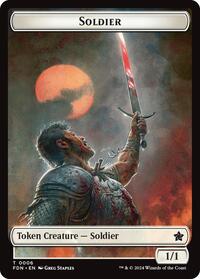 Soldier // Faerie Double-Sided Token, Foundations